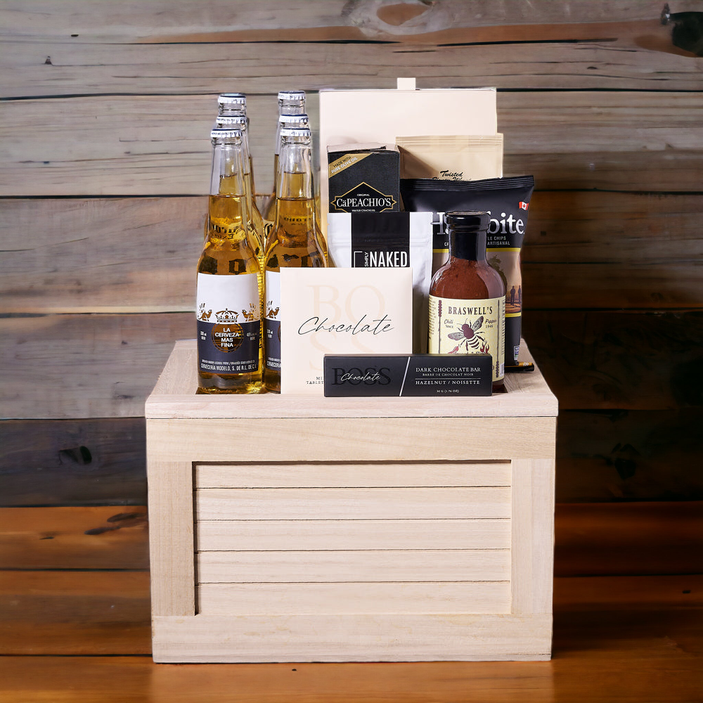 Beer &amp; Snacks Gift Basket