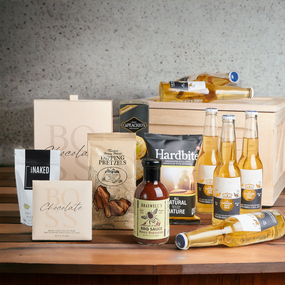 Beer &amp; Snacks Gift Crate