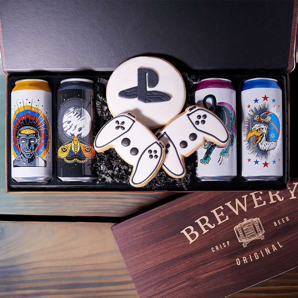 Craft Beer & Gaming Cookie Box