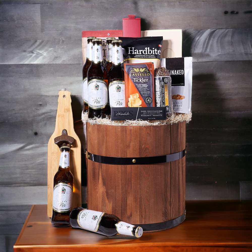 Deluxe Snacks &amp; Beer in a Barrel