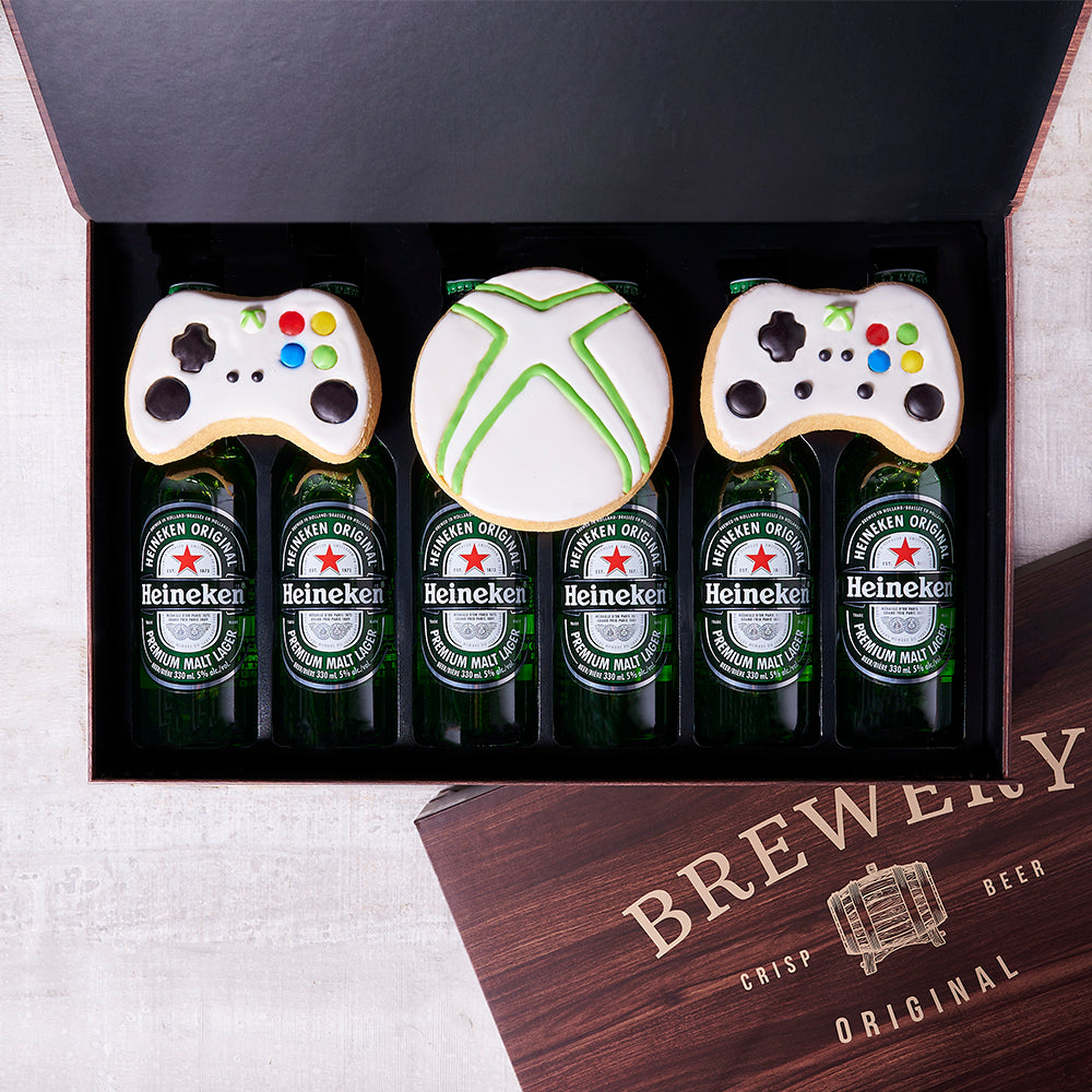 Gaming Cookie &amp; Beer Gift Box