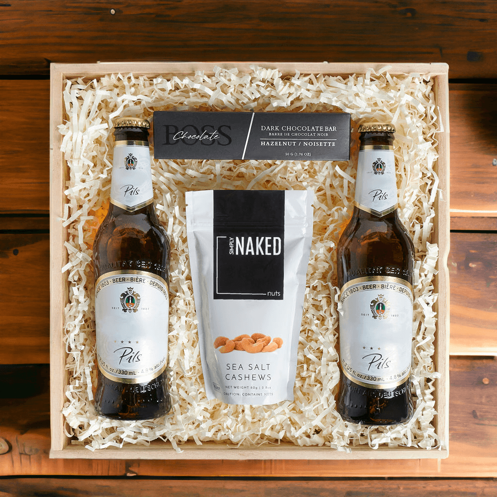 "Kick Back &amp; Relax" Beer &amp; Nuts Gift
