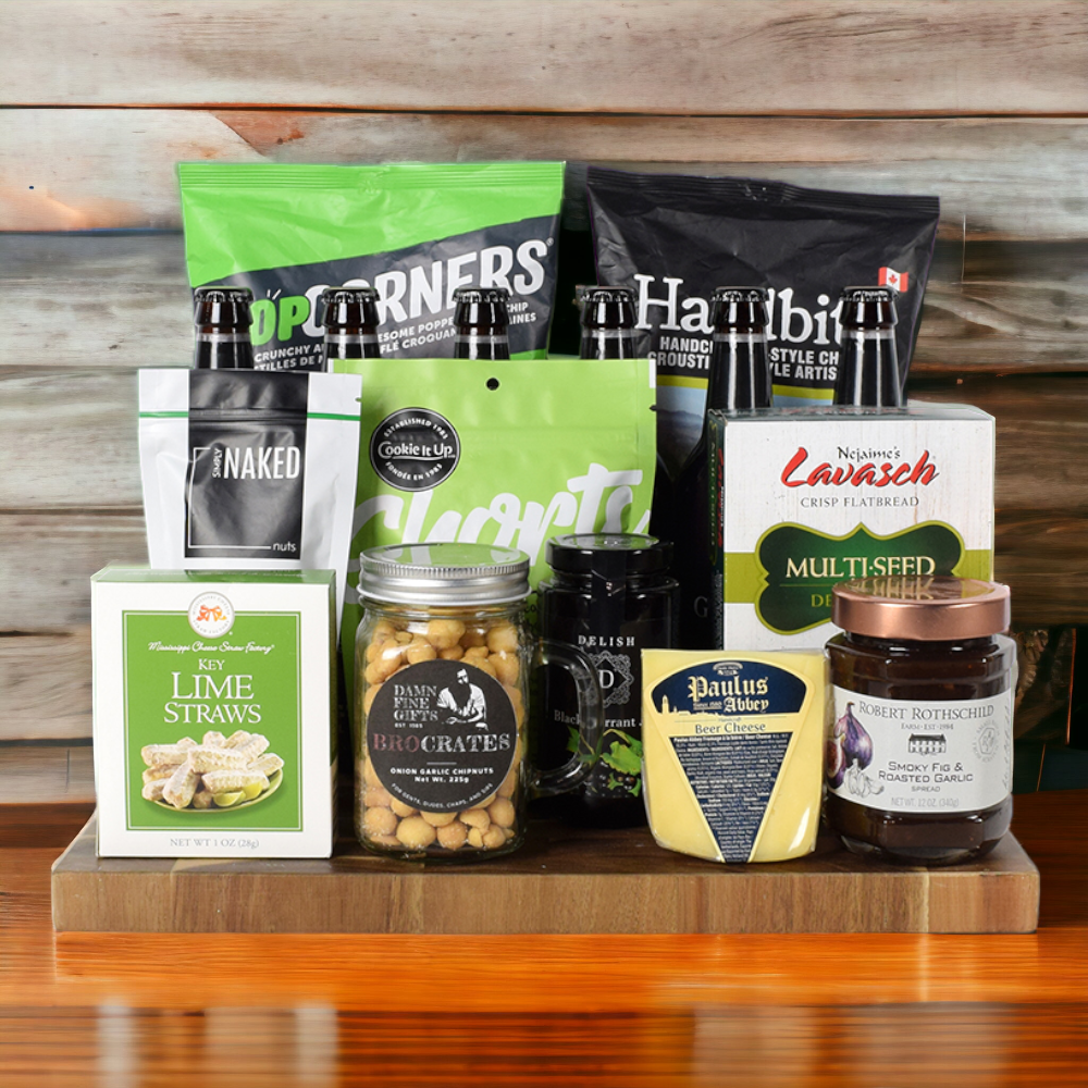 "Lucky You!" Beer &amp; Snacks Basket