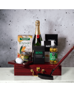 The Golf Lover's Dream Gift Basket - with Champagne